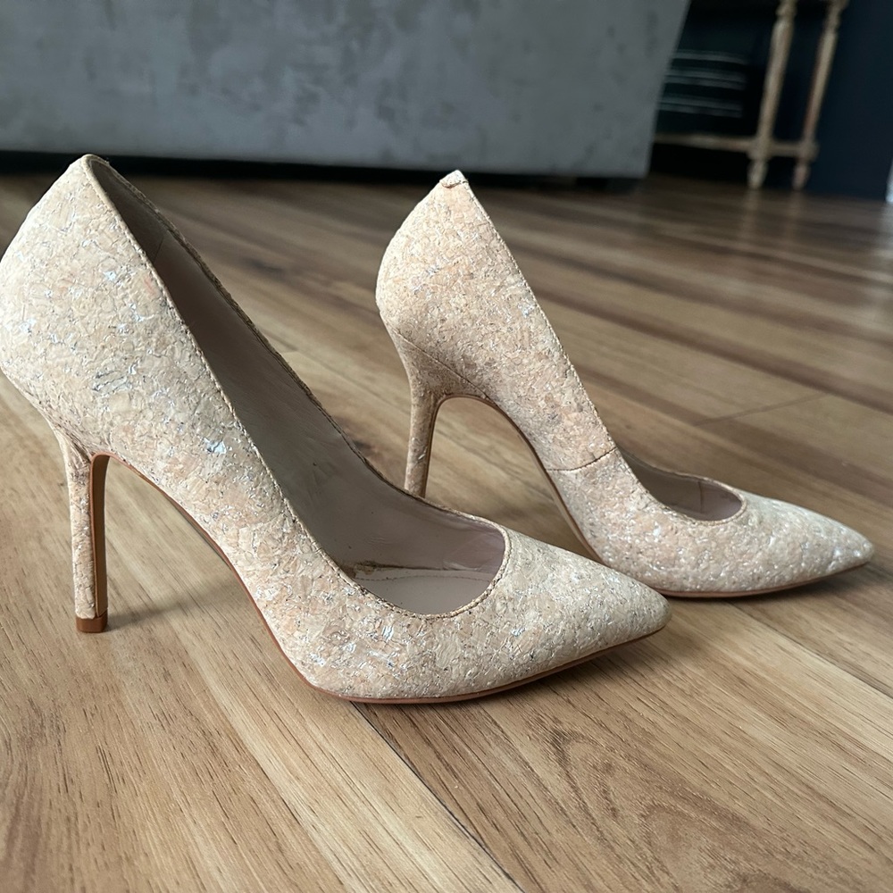 Vince Camuto cork stilettos